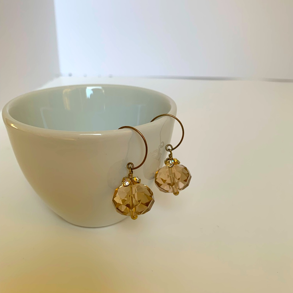 Stella Dot TopazBrown Dangle Earring 14$